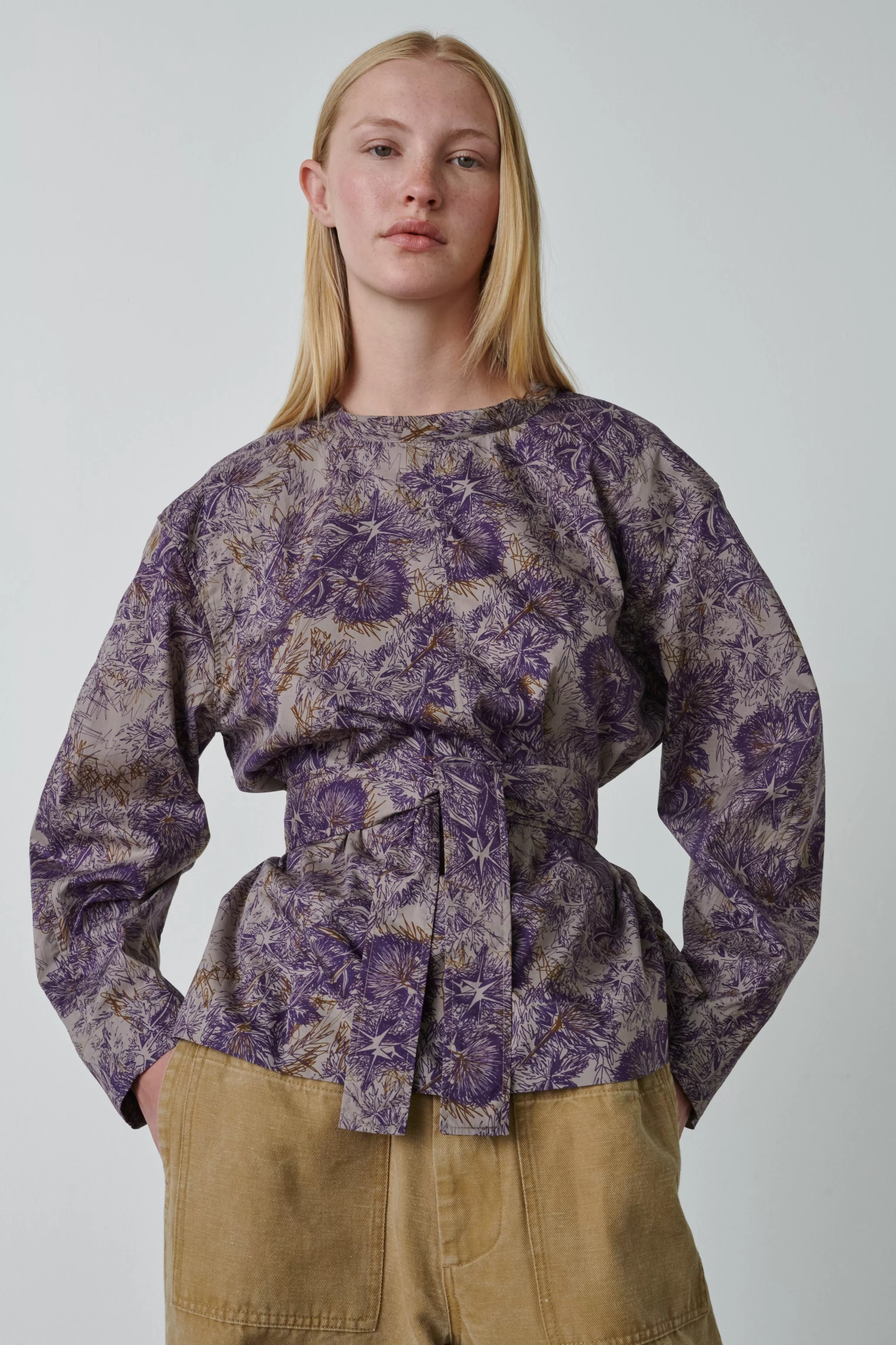 Soeur -BLOUSE TAPIOKA Chataigne/Violet