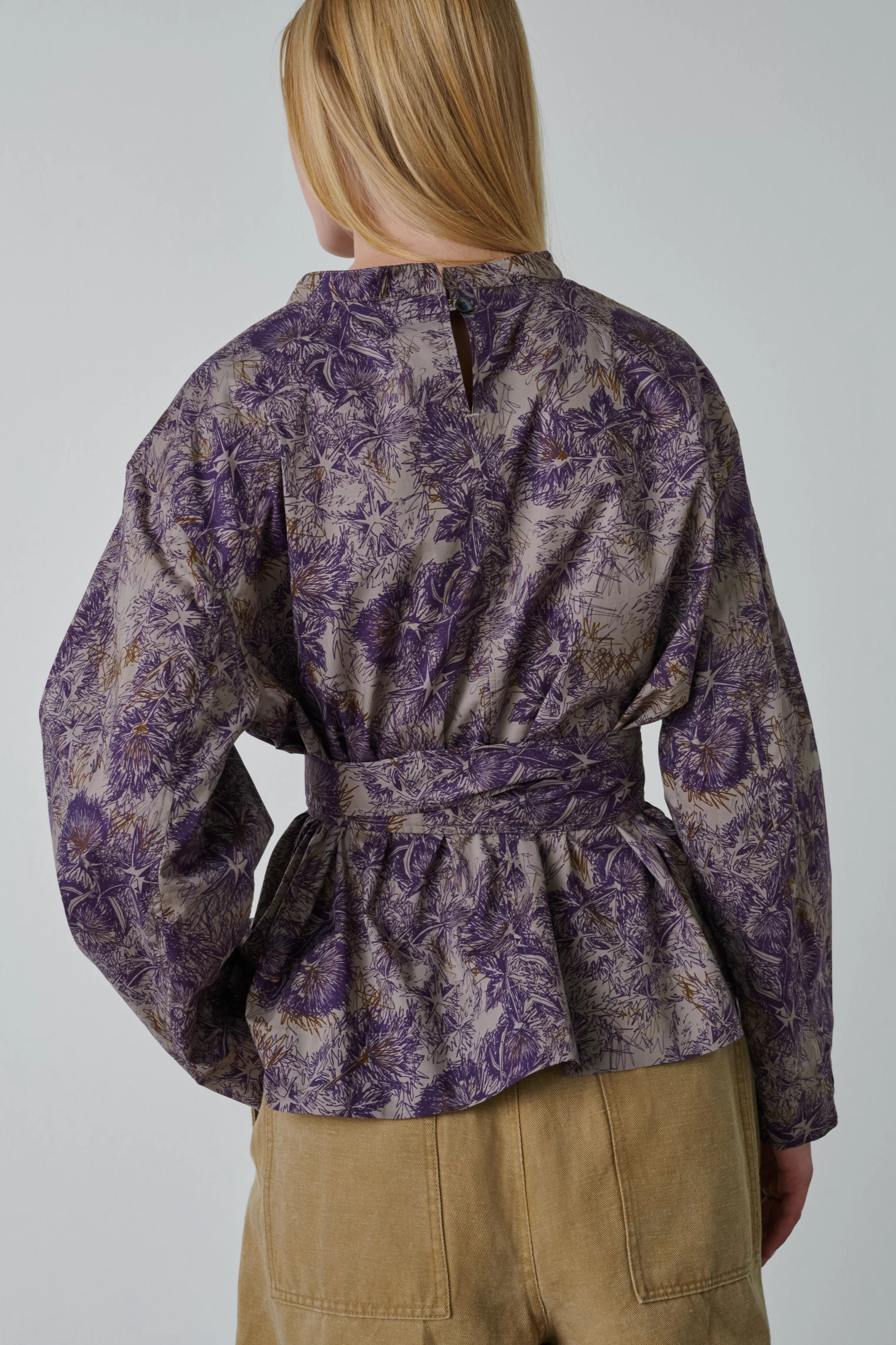 Soeur -BLOUSE TAPIOKA Chataigne/Violet