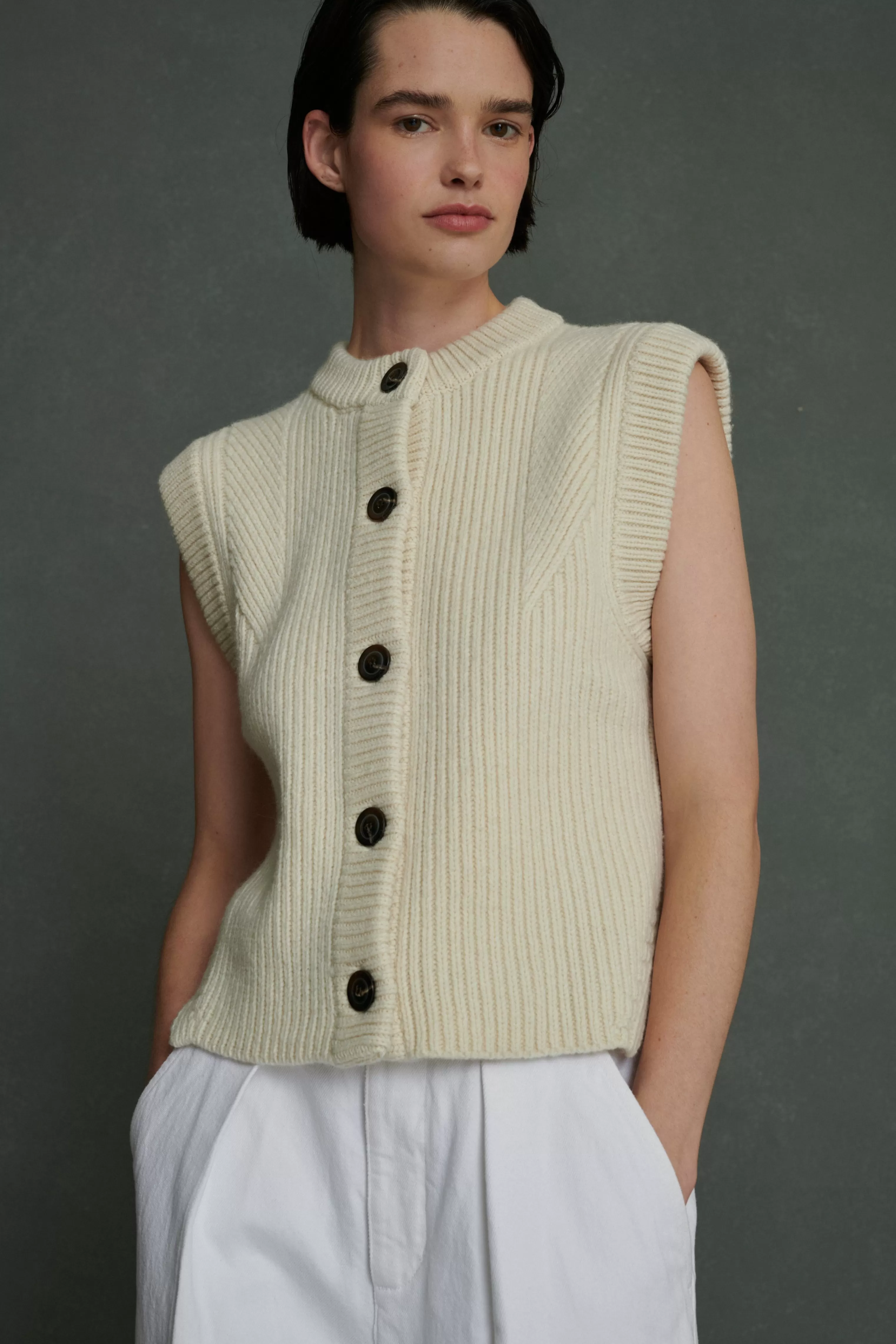 Soeur -CARDIGAN AMORE ecru