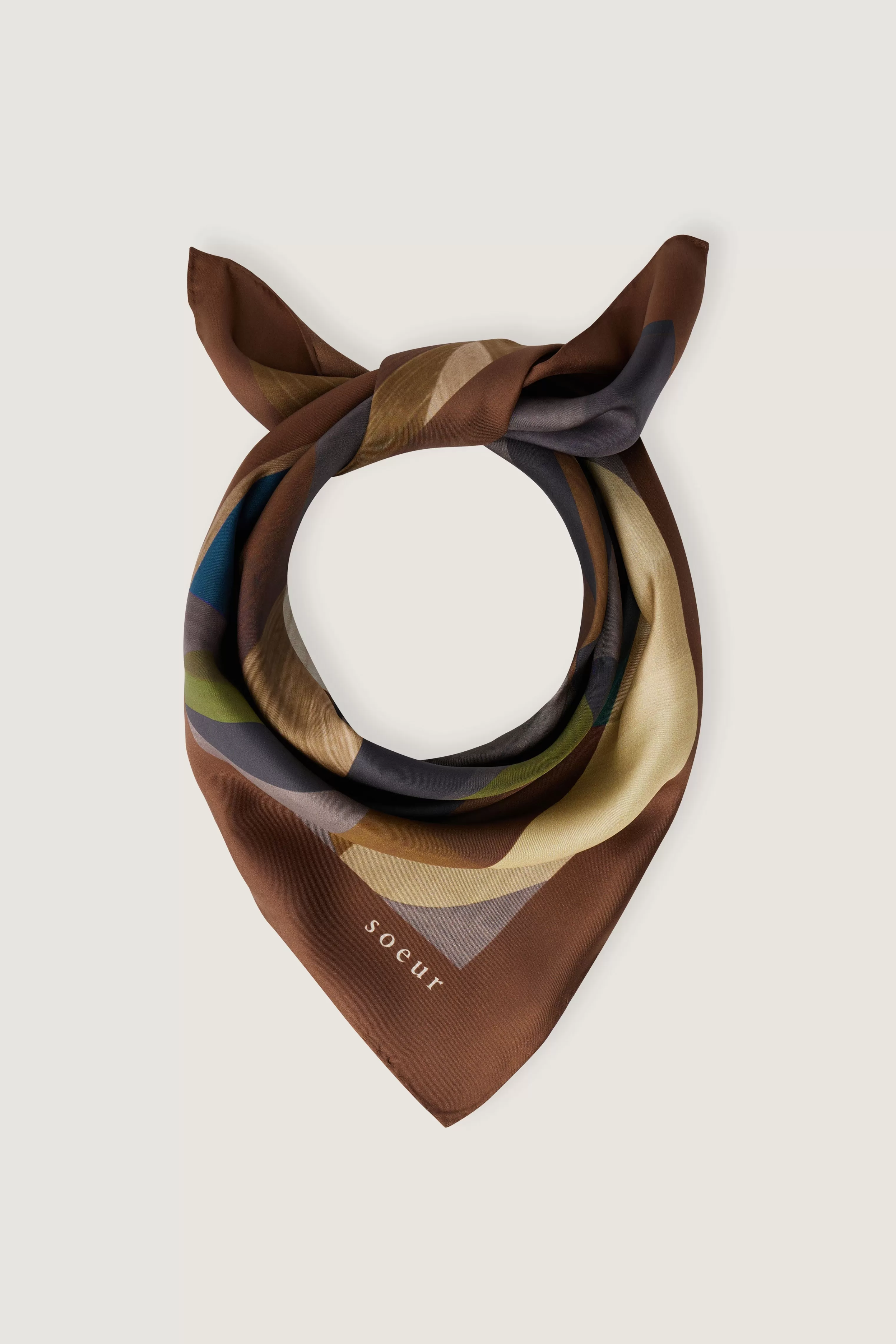 Soeur -FOULARD CAPUCINE Vert/Marron