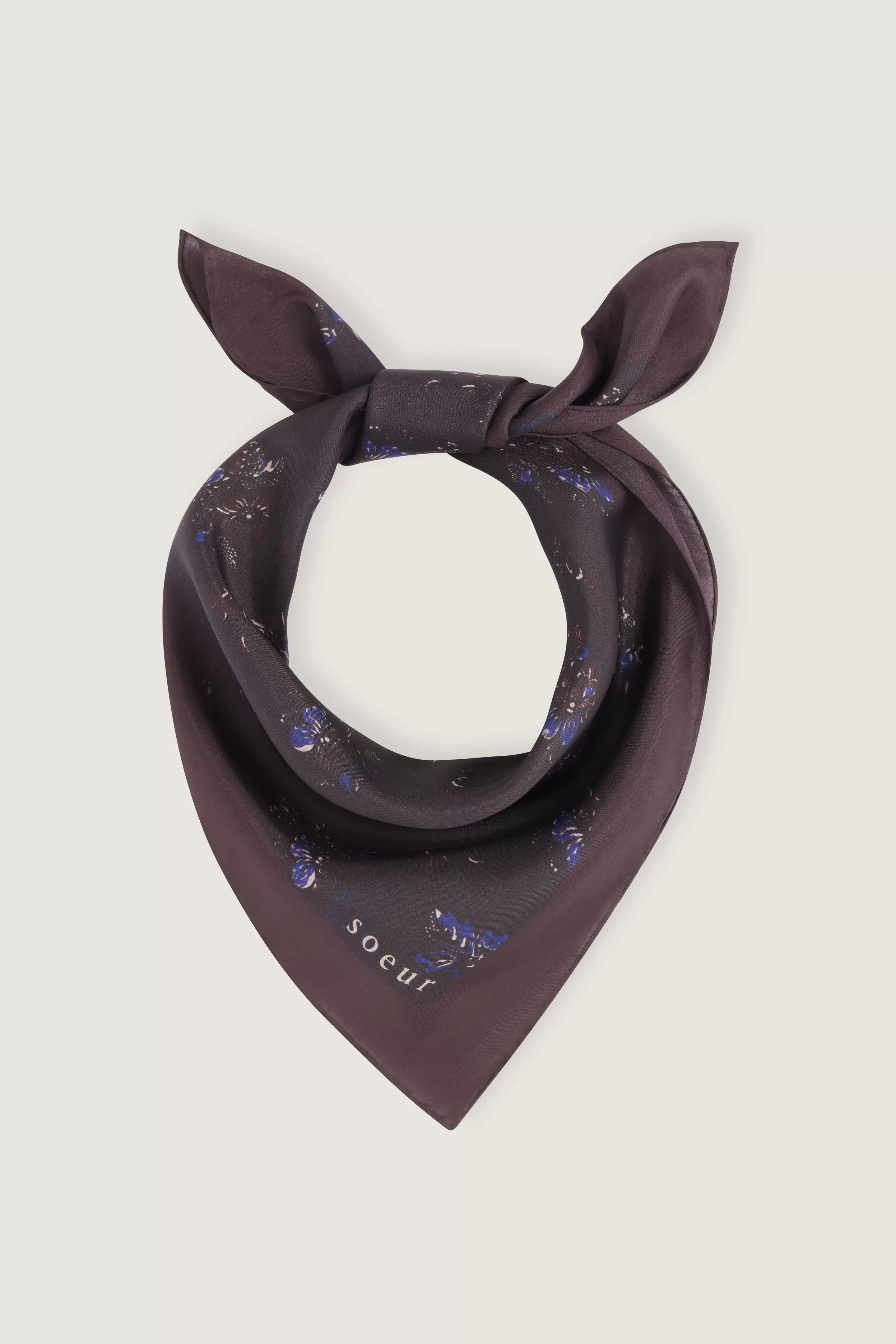 Soeur -FOULARD DALTON Prune/Bleu