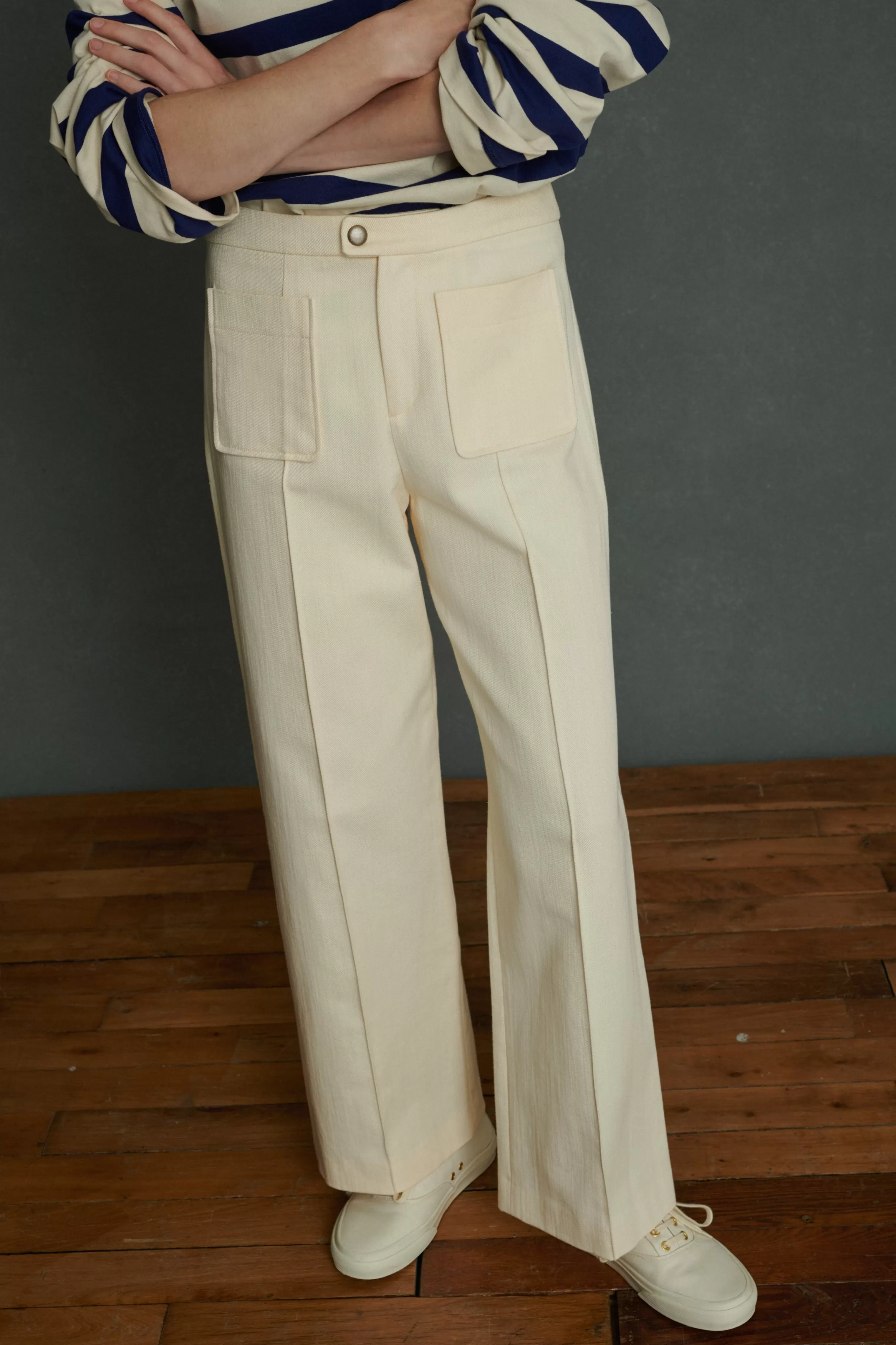 Soeur -PANTALON HARRY Ecru