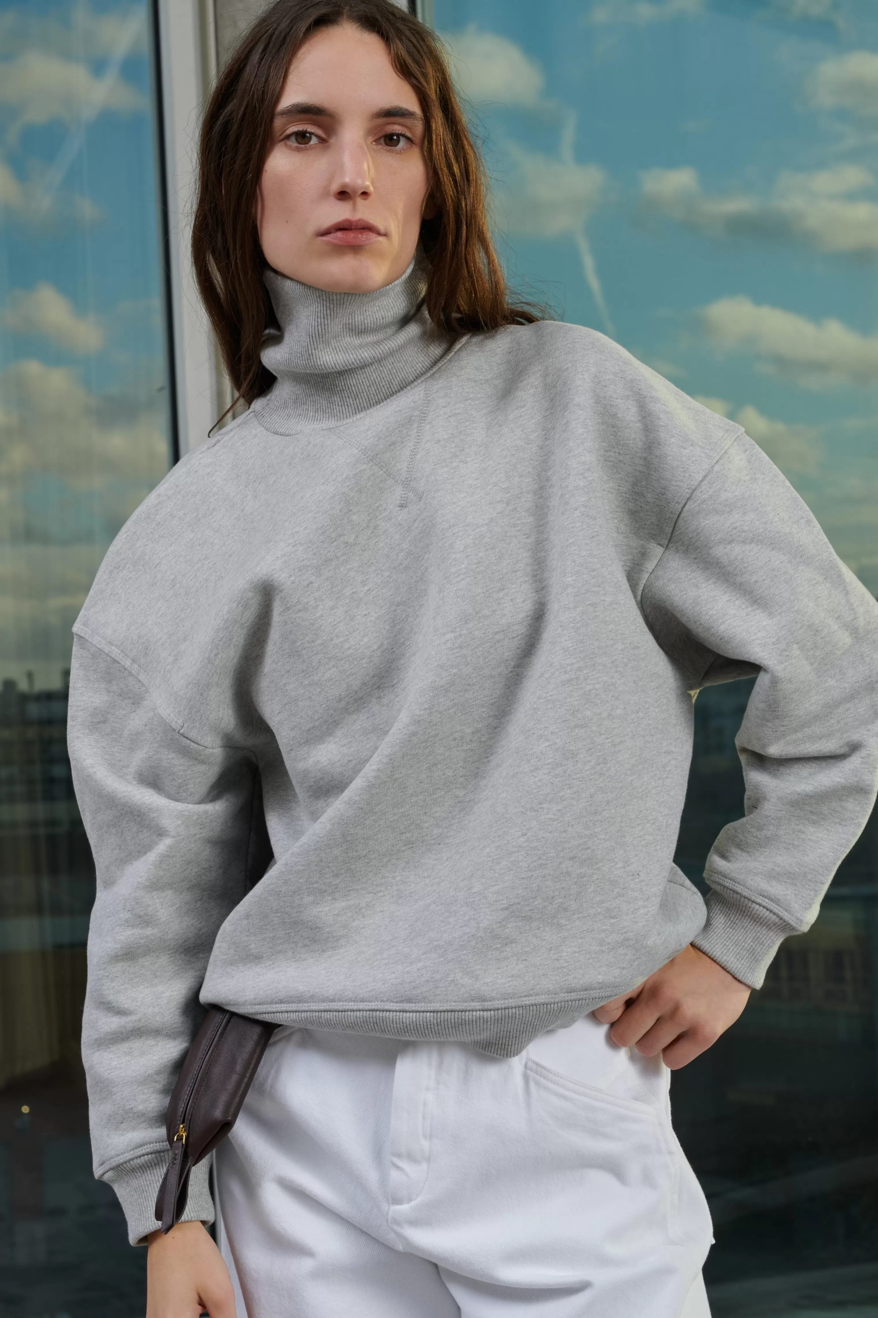 Soeur -SWEAT VITO Gris Chiné