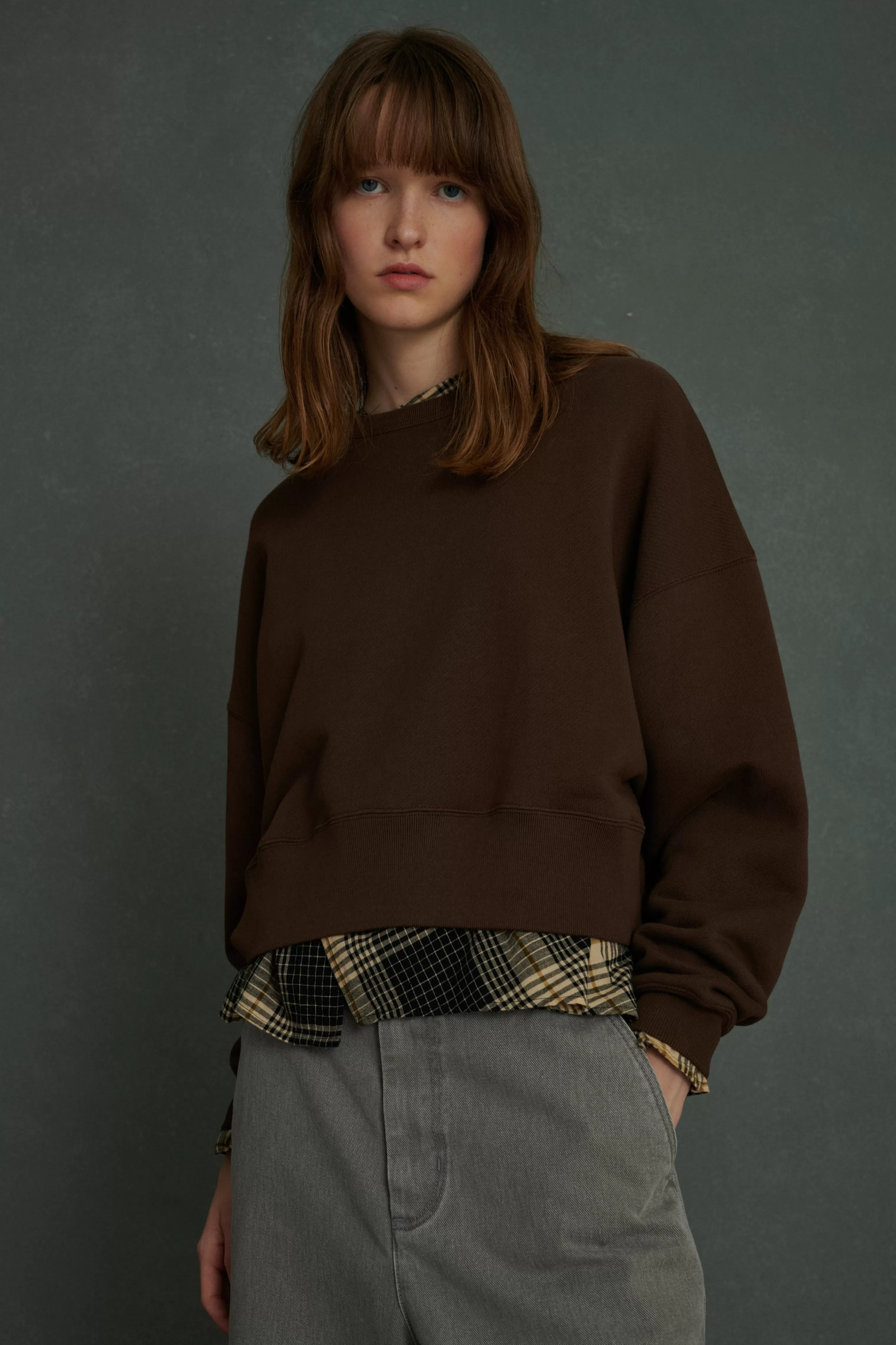 Soeur -SWEAT WILLOW marron foncé